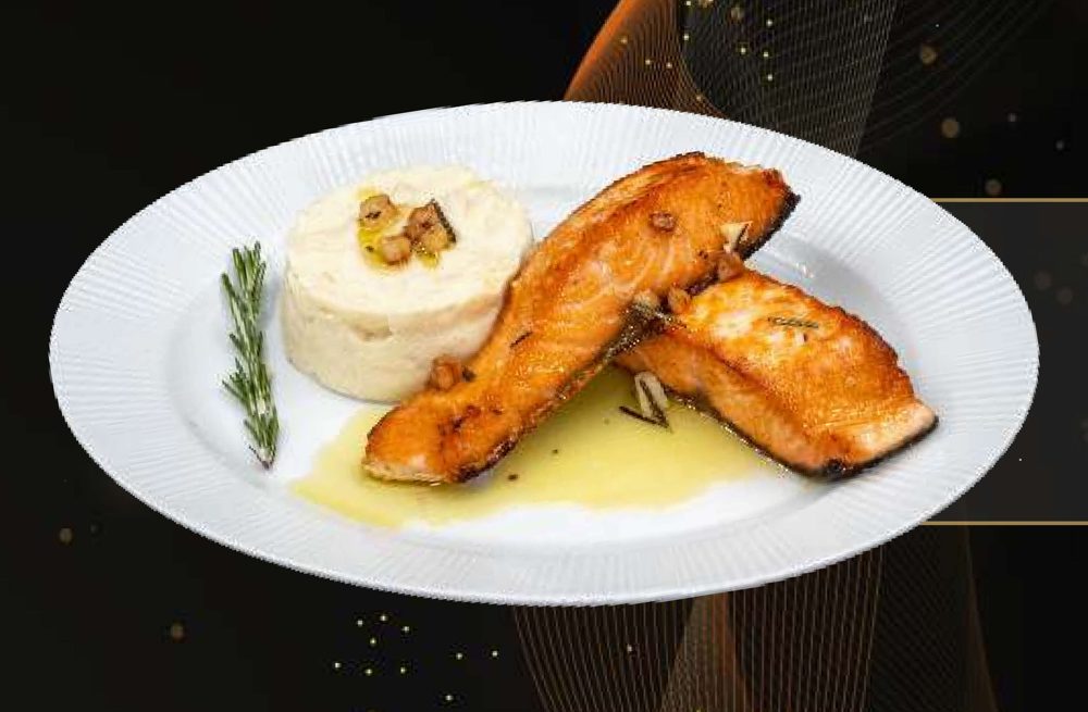 Salmão com Puré de Batata