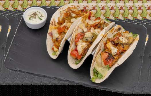 Tacos de Frango (3 tacos)