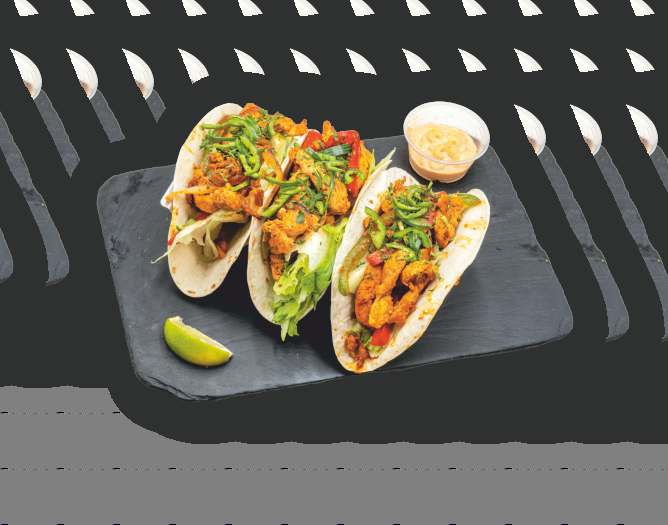 Tacos de Porco (3 tacos)