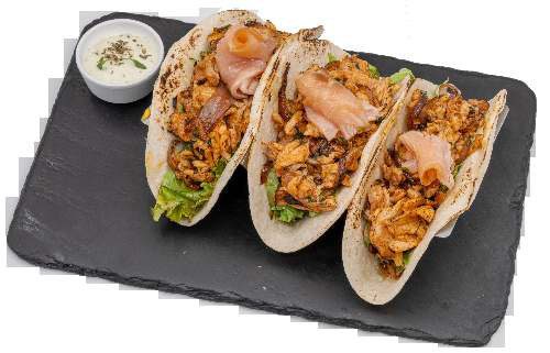 Tacos de Salmão (3 tacos)